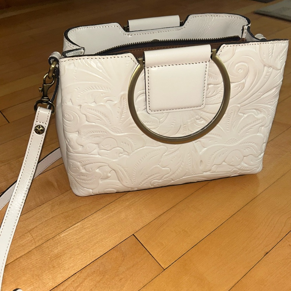 Patricia Nash Empoli Satchel crossbody handbag white - Picture 3 of 11